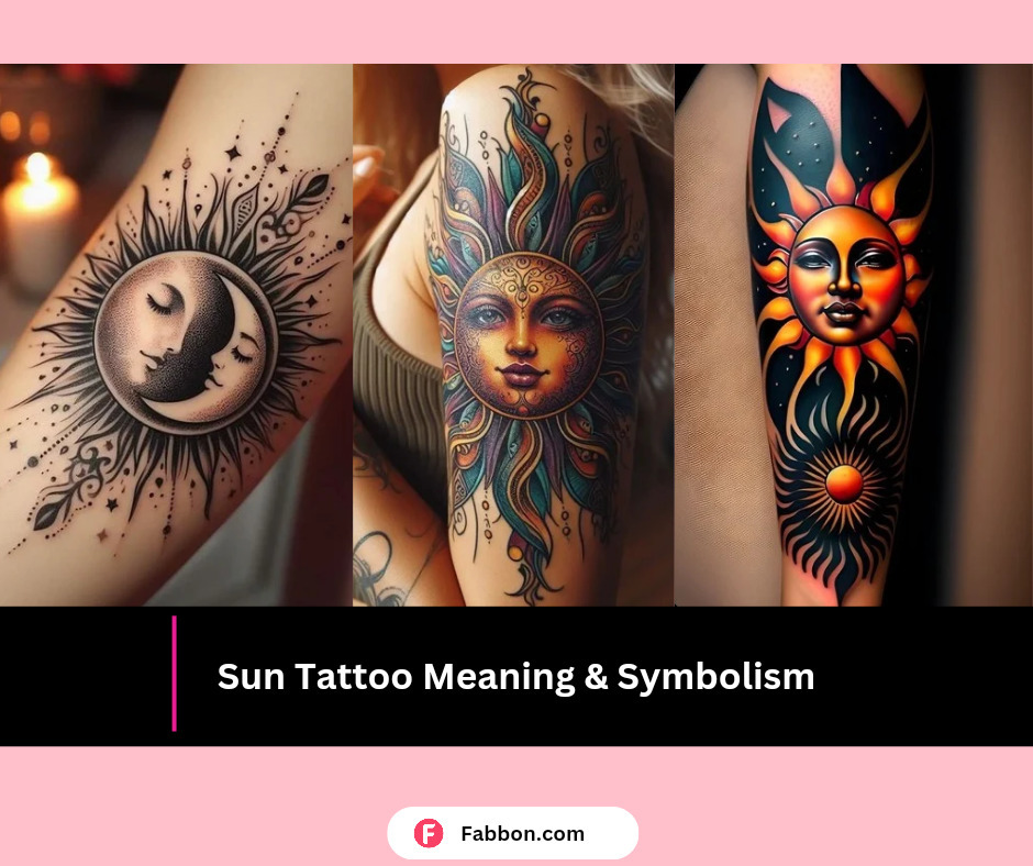Sun Tattoo Exact Meaning, Symbolism And Design Inspiration From Celebs ...