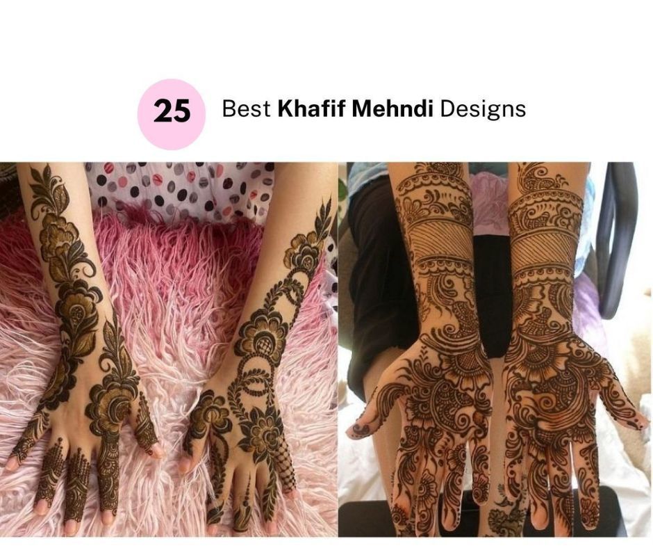 20 Latest Khafif Mehndi Designs Collection Designer Hub