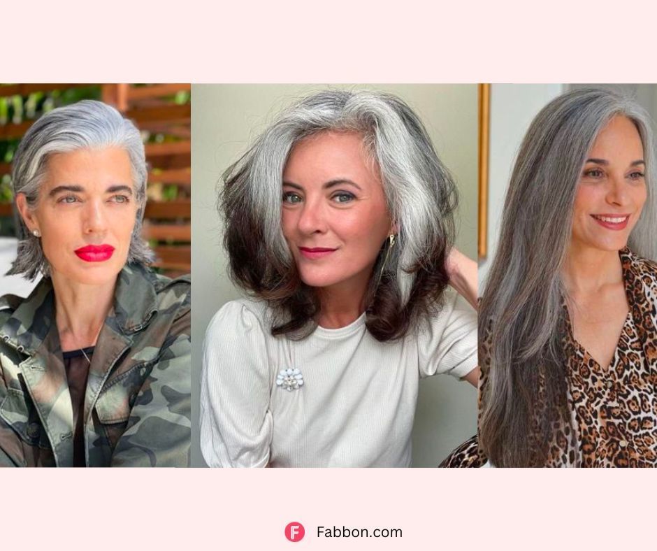Gray Hair Transformation | Over 50 Natural Grey Hairstyles | Women Hairstyle  Ideas - YouTube