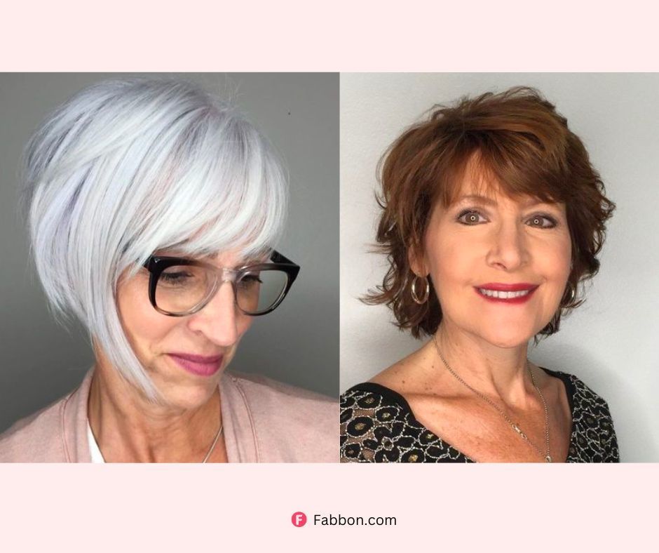 50+ Haircut & Hairstyles for Women Over 50 : Classic Bob Blonde Babylights