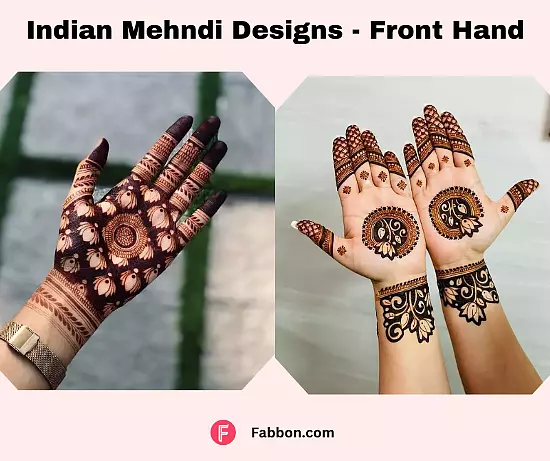 New Indian Mehndi Designs For Front Hand