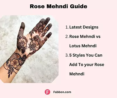 Rose Mehndi guide 