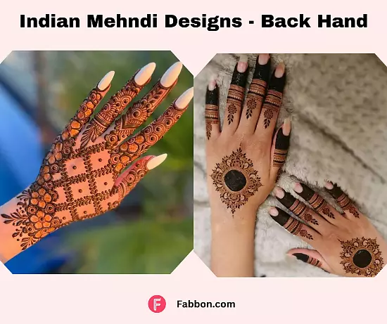 New Indian Mehndi Designs For Back Hand