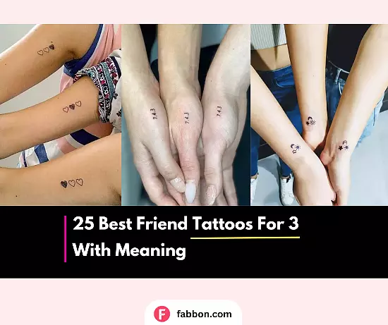 Best Friend Tattoos For 3