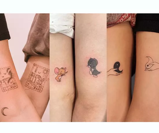opposite best friend tattoos