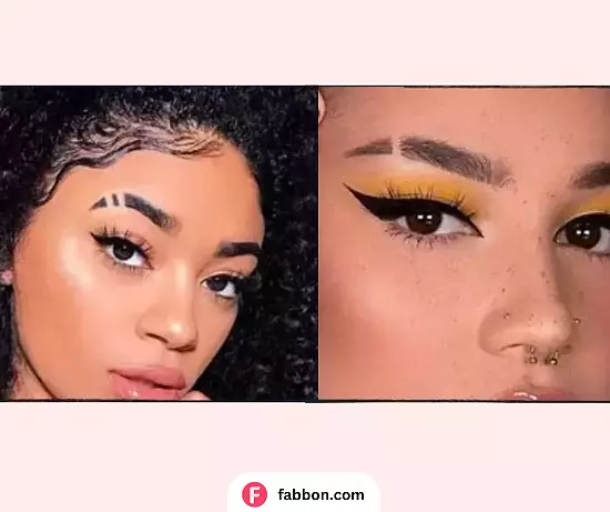 Eyebrow Slit Types For Women