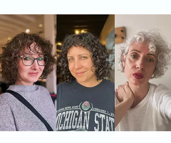 trendy curly bob haircuts for older women