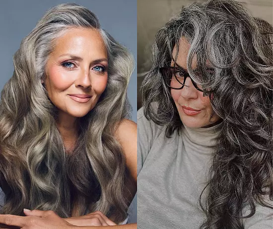 Long Hairstyles For Older Women