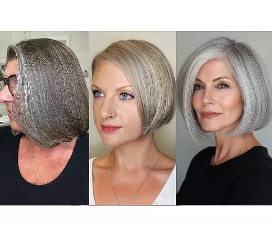 Stunning Gray Hair Bob Hairstyles