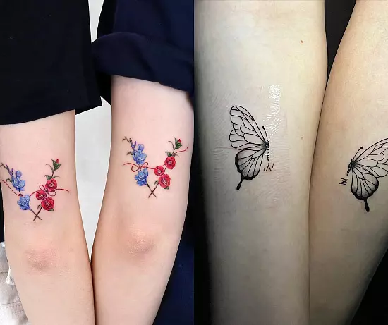 Wonderful Matching Friendship Tattoos