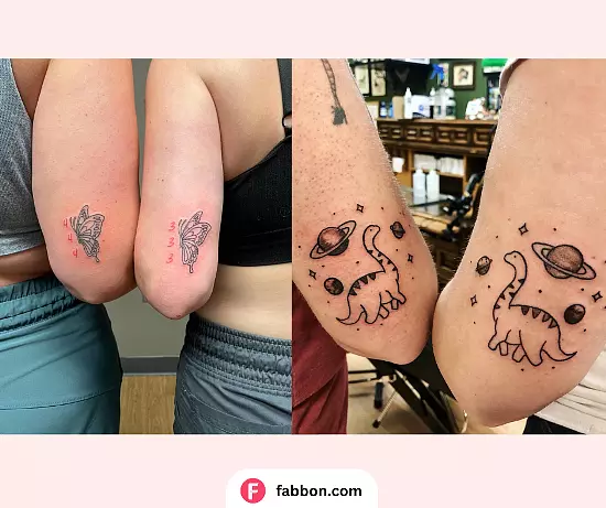 Matching Best Friend Tattoos With Deep Meaning