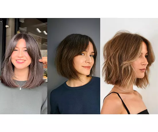 Short Curtain Bangs Hairstyles