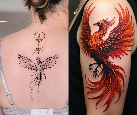 Stunning Phoenix Tattoos For Women