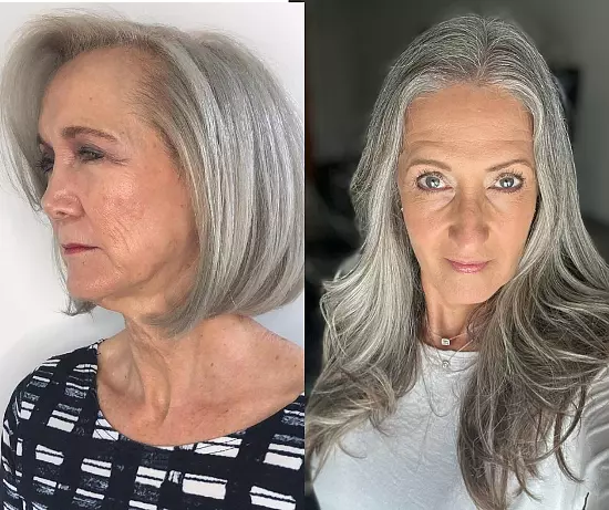 Gray Hairstyles For Older Women