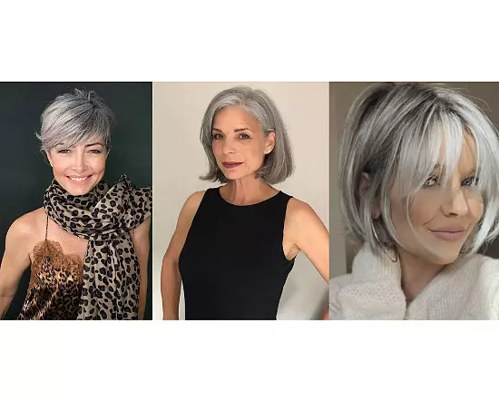 Gray Bob Hairstyles For Older Women