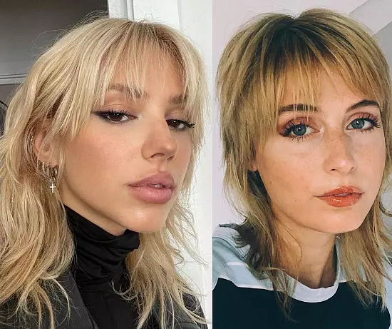 Trending Shag haircuts with bangs