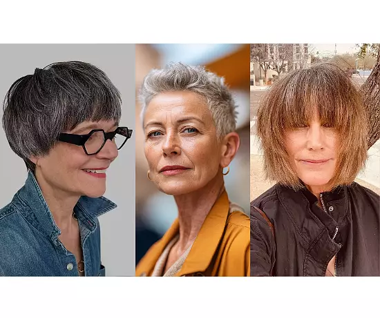 Trendy Short Haircuts For Women Over 65