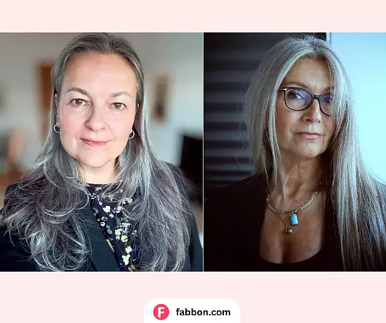Stunning Long Gray Hairstyles For Women Over 60