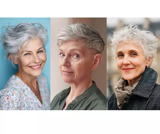 Short Gray Haircuts For Women Over 60