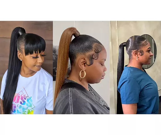 Trendy Ponytail Hairstyles For Black Women