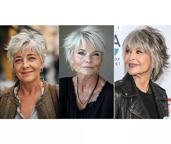 Stunning Short Choppy Hairstyles For Over 70