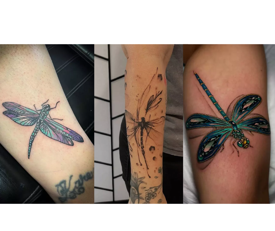 gorgeous dragonfly tattoos