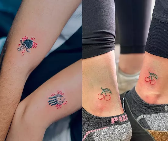 Stunning Small Best Friend Tattoos