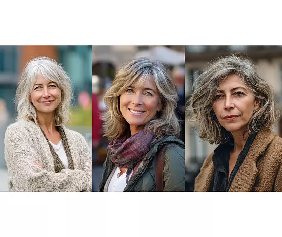 Stunning Medium Length Layered Hairstyles For Women Over 50