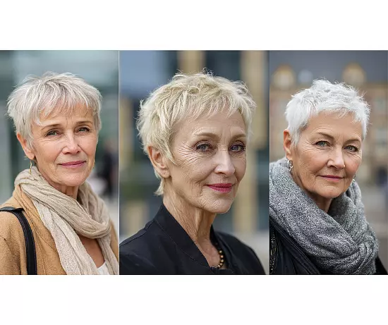 Latest Pixie Haircuts for women Over 70