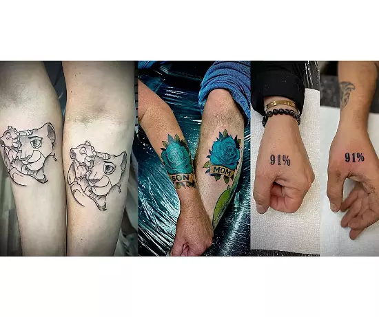 Unique Mother Son Matching Tattoos