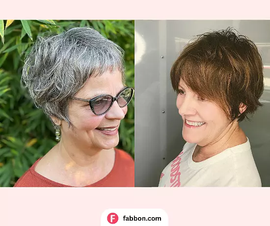 Pixie Shag Haircuts For Older Women