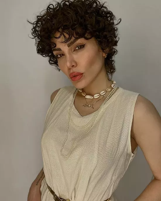 Short Curly Shag Haircuts