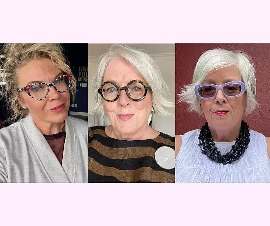 Modern Colored Glasses For Gray Hair