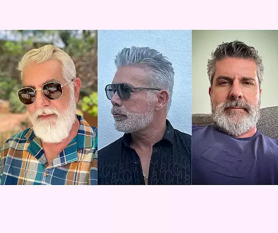 Trendy Haircuts With Beard For Older Men