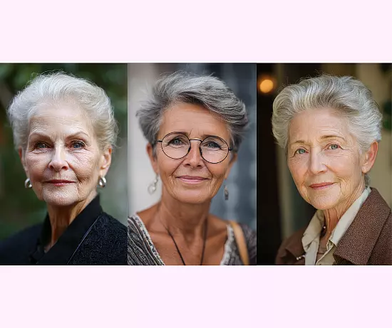 No Bangs Hairstyles For Women Over 70