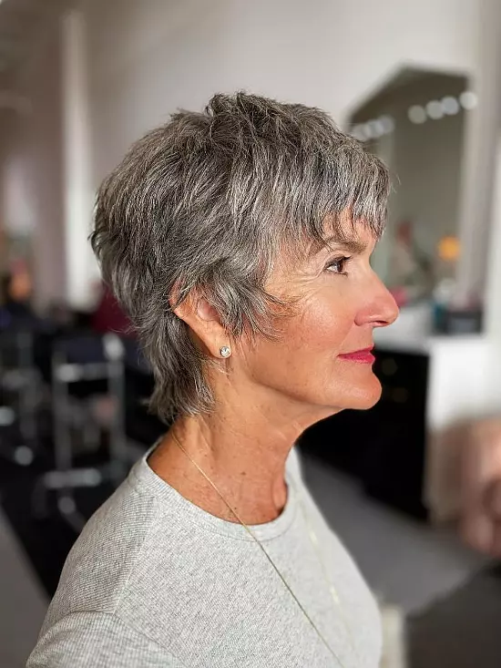New Messy Short Hairstyles For Older Women