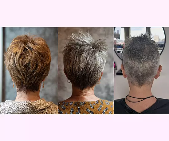 Stunning Back of Pixie Hairstyles For Older Women