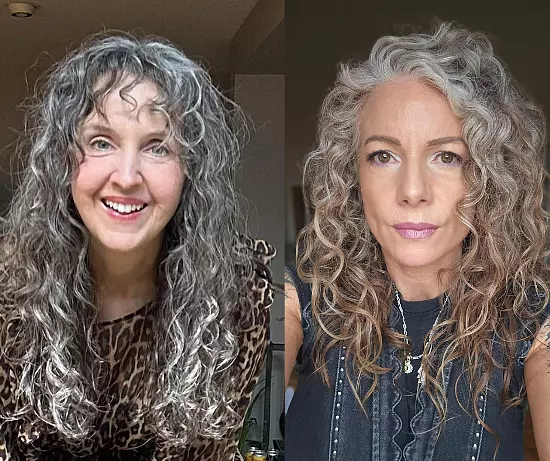 Gorgeous Curly Gray Hairstyles For Older Women
