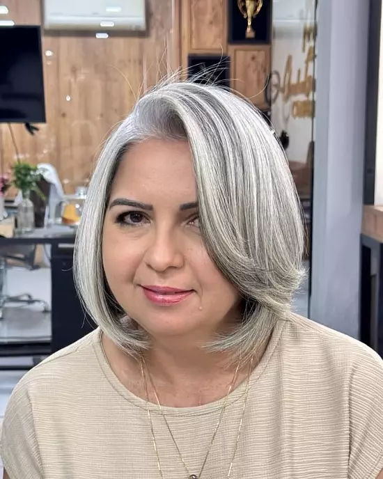 Gray Bobs For Older Women