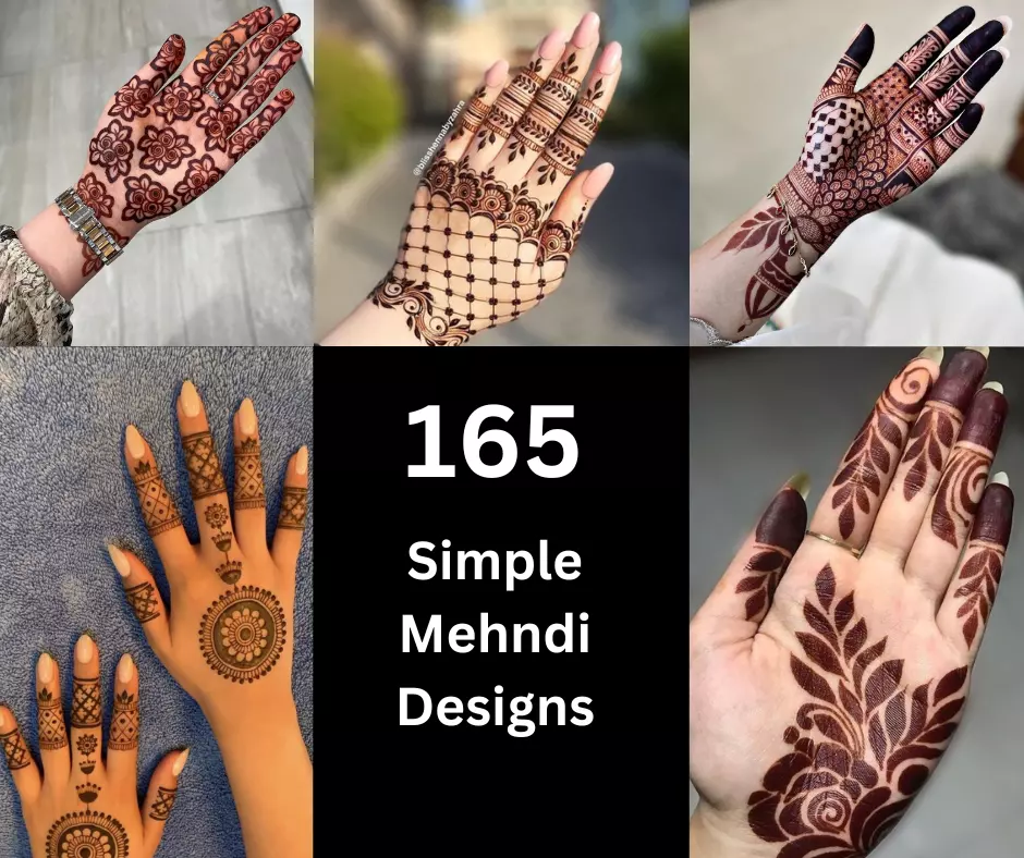 165 Simple And Easy Mehndi Designs (With Photos) For 2024