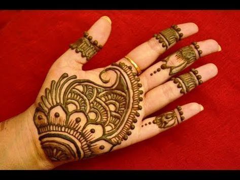 Simple mehndi design for single hand | Image