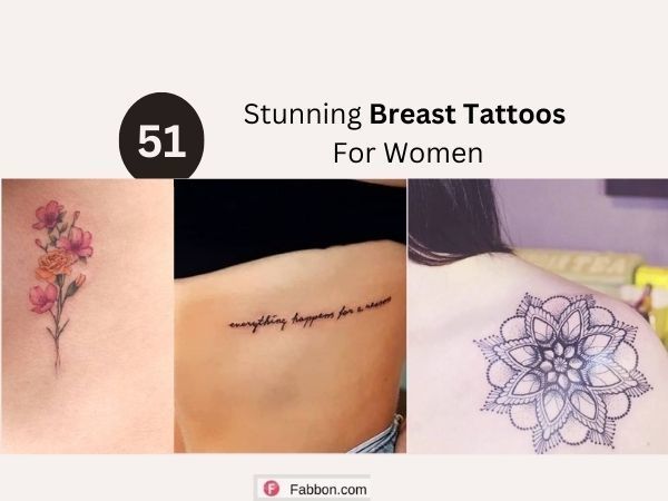 50+ Charming Breast Tattoo Designs For Women - 2023