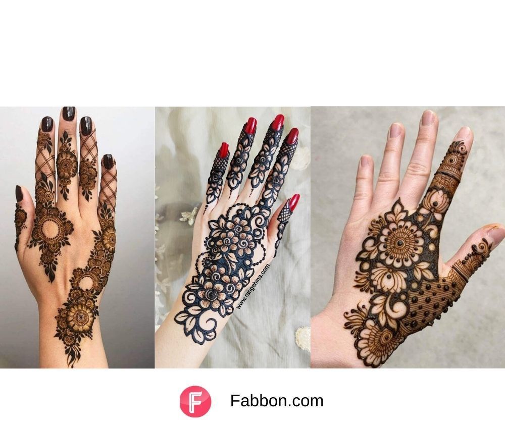 palm henna design, lace finger tips | Henna flower designs, Palm henna  designs, Henna palm