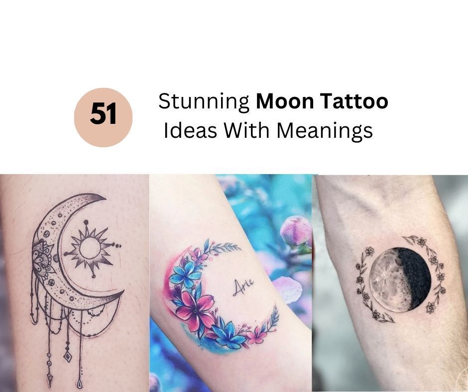 Minimalist matching sun moon and wave tattoo for