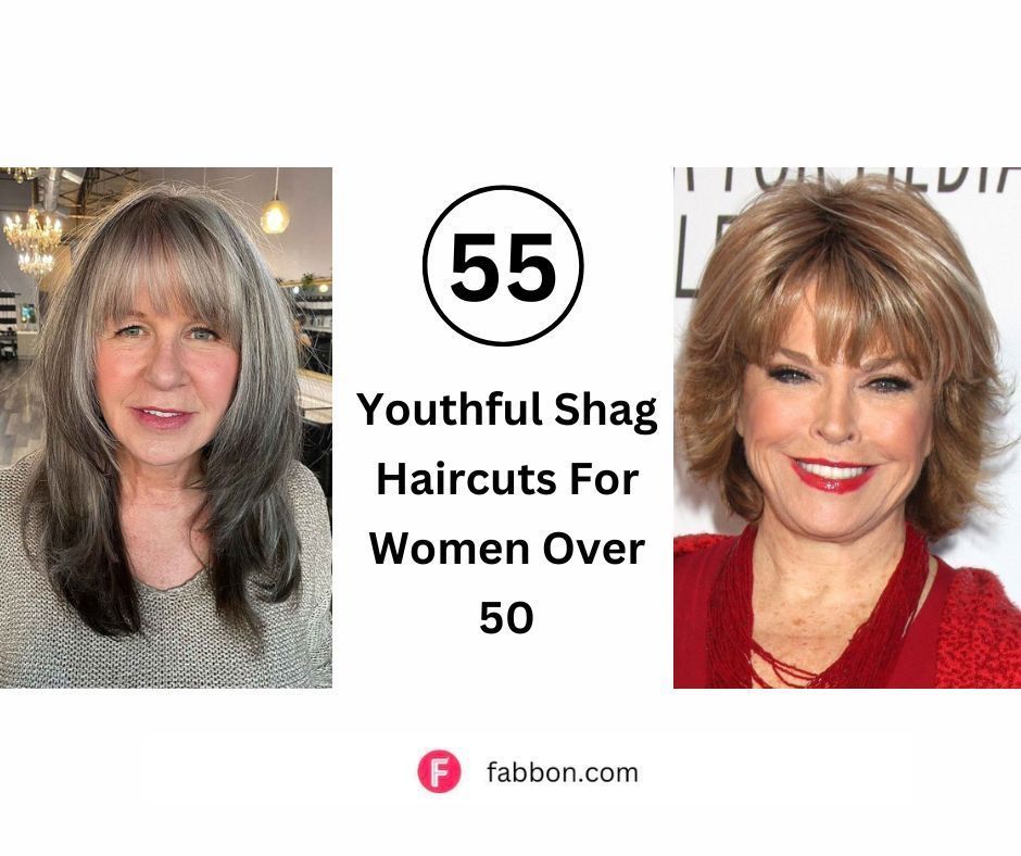 55 Youthful Shag Haircuts For Women Over 50 | Fabbon