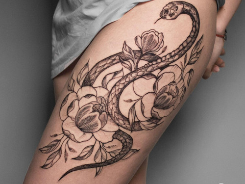Thigh Tattoo Designs For Women