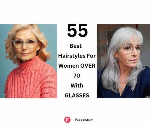 hairstyles for women over 70 with glasses