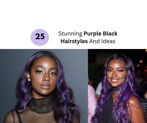 Purple Black Hairstyles