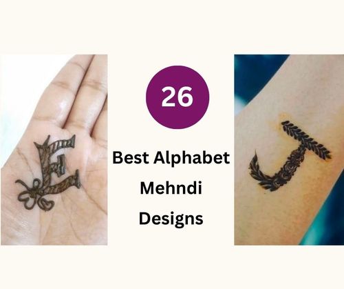 Alphabet Mehndi Design