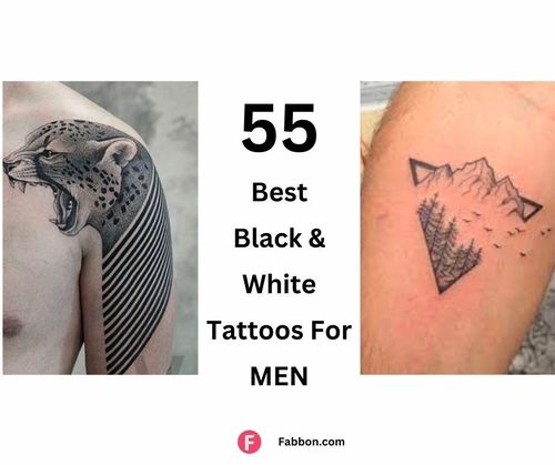 Black And White Tattoos For Men